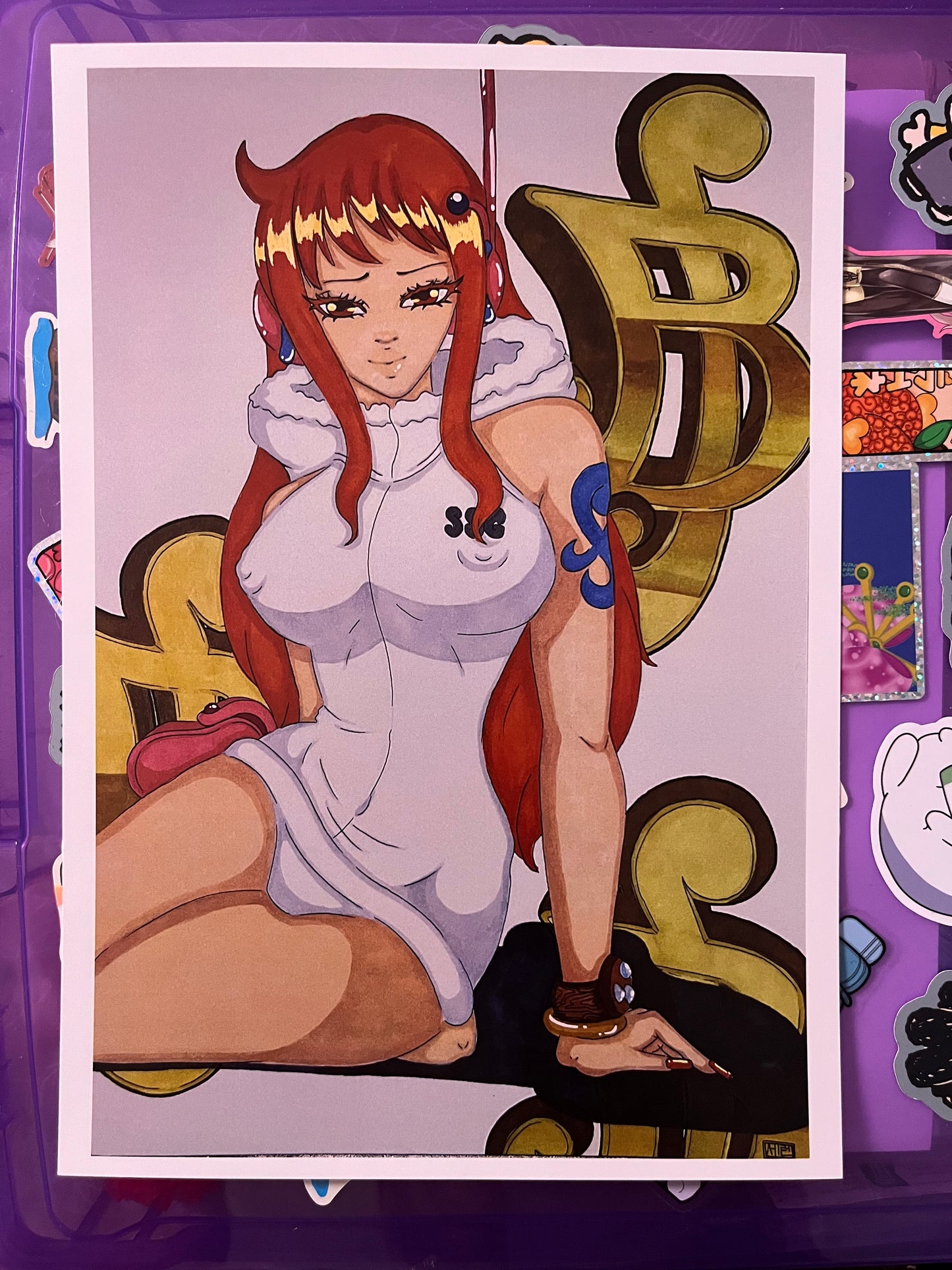 Nami-swann Traditional Drawing Poster