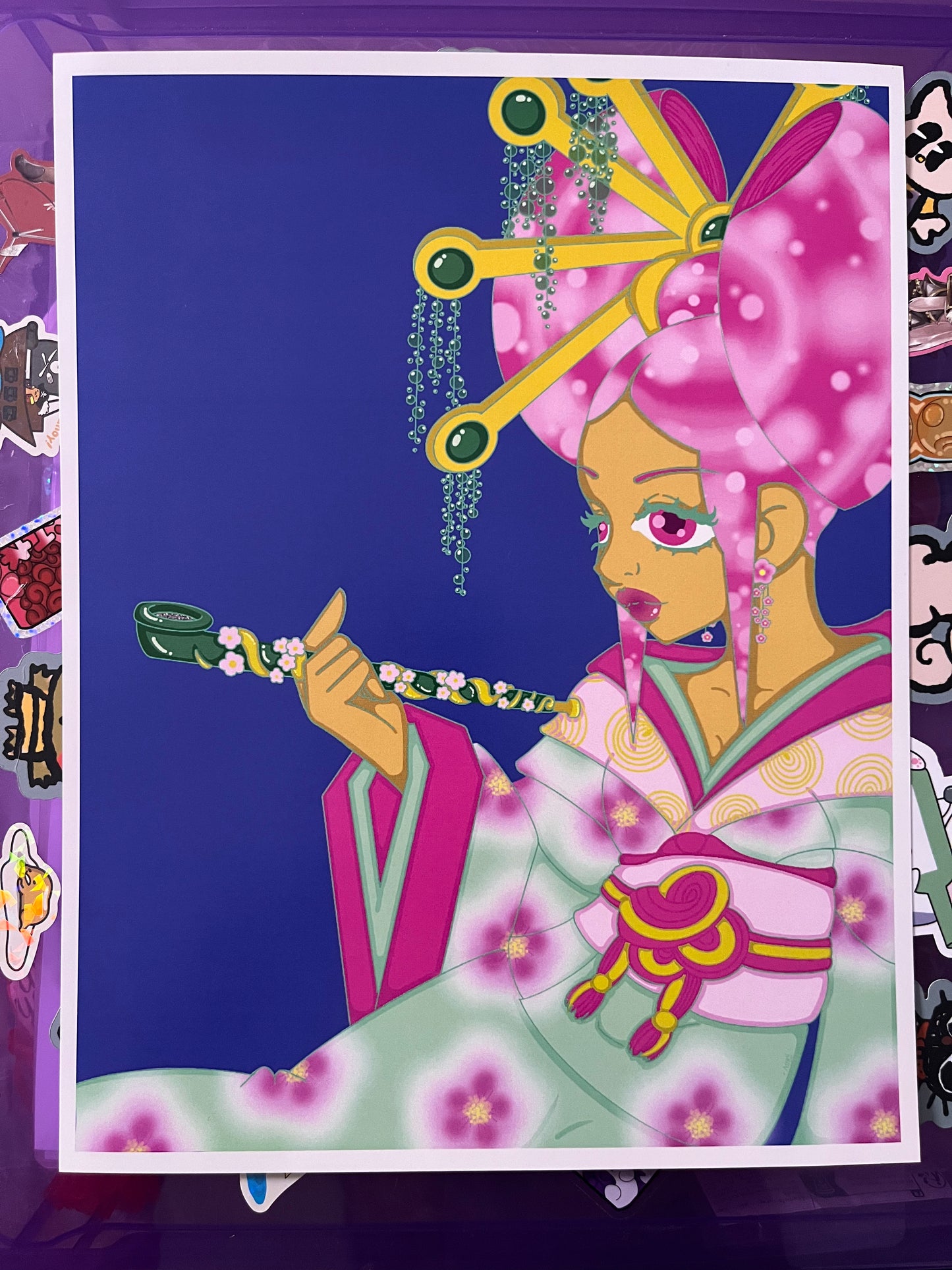 Sun kissed Geisha Poster