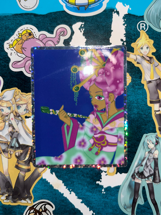 Sunkissed Geisha Glitter Sticker