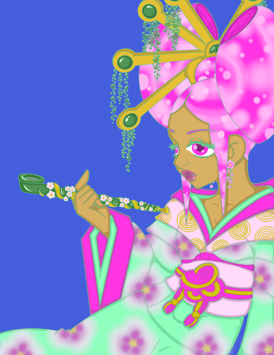Sun kissed Geisha Poster