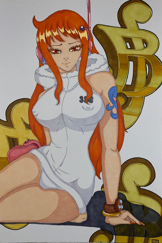 Nami-swann Traditional Drawing Poster