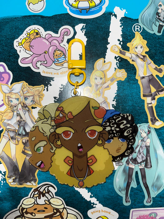 Acrylic Dessert Friends Keychain